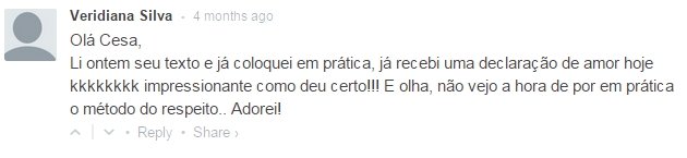 Depoimentos reais - Veridiana Silva